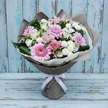 Букет цветов из:  Герберы, Альстромерии и Хризантемы #REPLACE_PRED# Беляевка