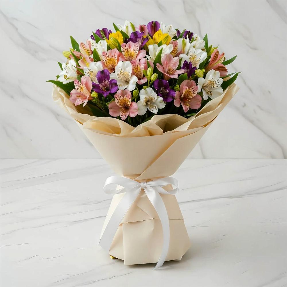 Букет цветов из: Альстромерии в Беляевка