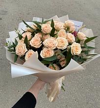 Букет Кремовые розы Латте в Беляевка
