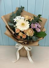 Букет цветов из:  Герберы и Хризантемы в Беляевка