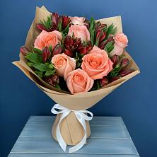 Букет цветов из:  Розы и Альстромерии в Беляевка