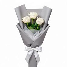 Букет 3 белые розы #REPLACE_PRED# Беляевка