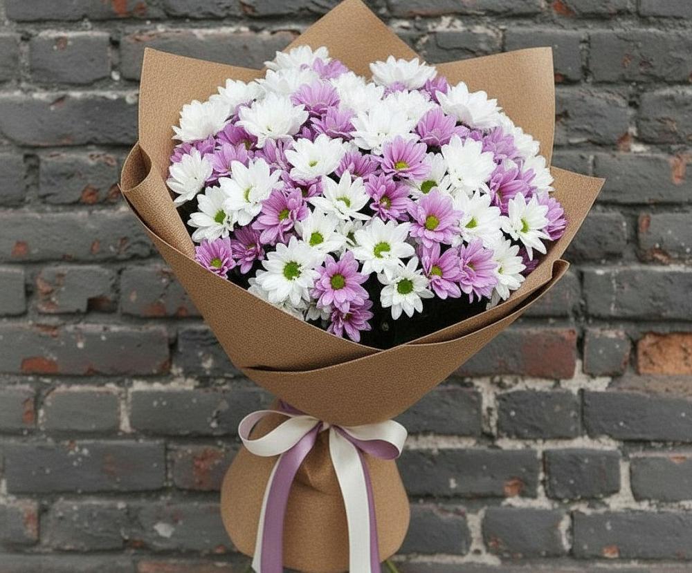 Букет цветов из: Хризантемы в Беляевка