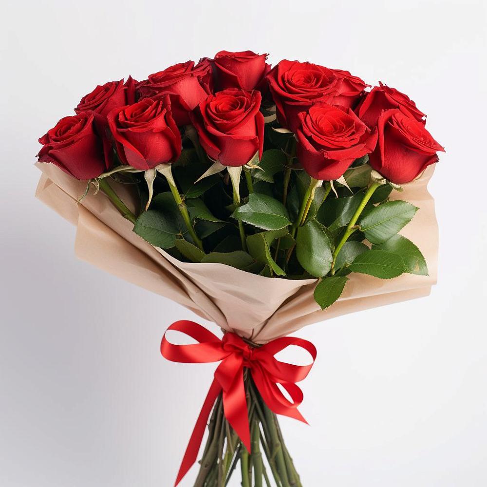 Букет 11 Красных роз Эдлесс Лав в Беляевка